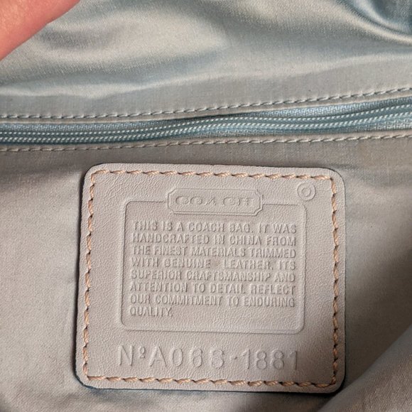 Coach Blue Soho Satchel Bag - Picture 5 of 13